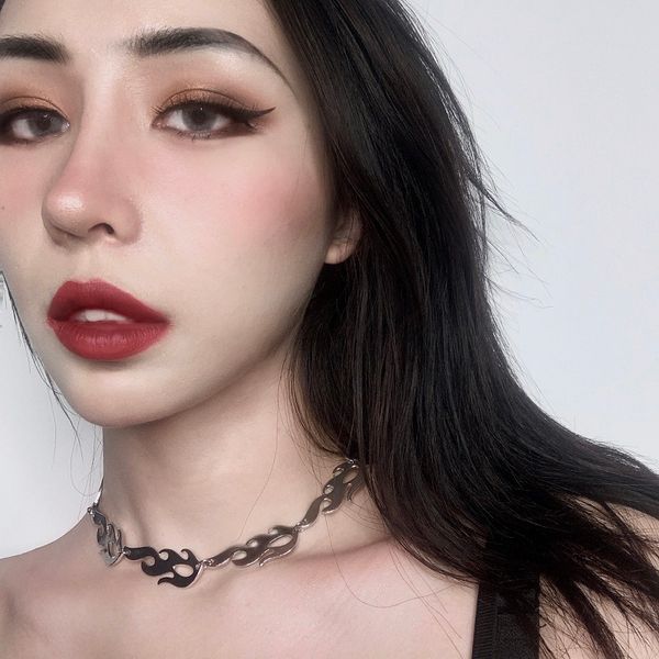 harajuku streetwear flame necklace punk accessory rock chain choker necklaces xl03, Black;blue
harajuku streetwear flame necklace punk accessory rock chain choker necklaces xl03, Black;blue
