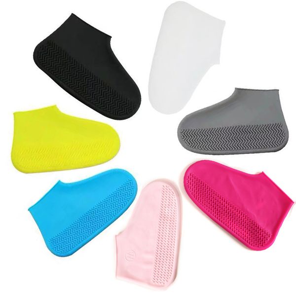 2 pairs of silicone rain shoe cover colorful women's men's rain shoe thickened antiskid wear-resistant men's cover, Black
2 pairs of silicone rain shoe cover colorful women's men's rain shoe thickened antiskid wear-resistant men's cover, Black