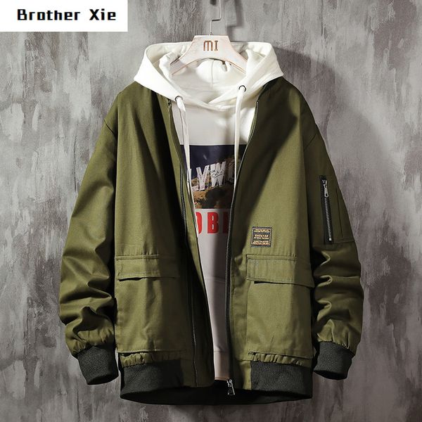 baseball uniform jacket men's fashion solid multi-pocket casual jacket man streetwear wild hip-hop loose bomber mens m-5l, Black;brown
baseball uniform jacket men's fashion solid multi-pocket casual jacket man streetwear wild hip-hop loose bomber mens m-5l, Black;brown