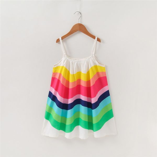 fashion girls sling dresses rainbow print princess dress summer chiffon sleeveless strap frocks girls comfort kids clothes 2020, Red;yellow
fashion girls sling dresses rainbow print princess dress summer chiffon sleeveless strap frocks girls comfort kids clothes 2020, Red;yellow