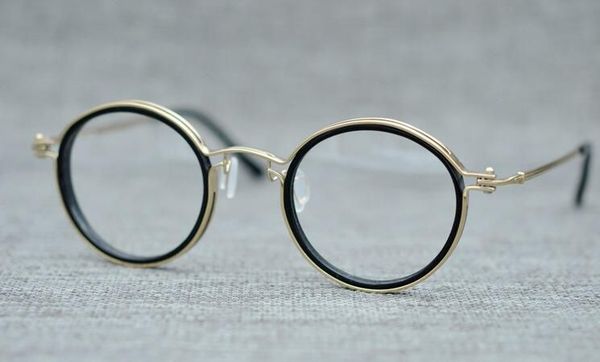 wholesale-plate frame pure titanium spectacle frame retro round glasses men's and women's nearsightedness, Silver
wholesale-plate frame pure titanium spectacle frame retro round glasses men's and women's nearsightedness, Silver