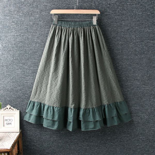 skirts summer sweet and small fresh elastic waist hem ruffled long skirt cotton embroidery loose, Black
skirts summer sweet and small fresh elastic waist hem ruffled long skirt cotton embroidery loose, Black