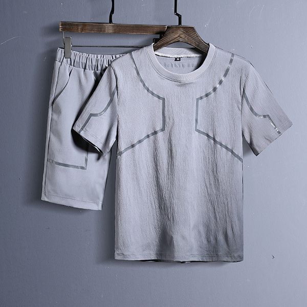2018 hight quality summer men's shorts sets clothing two piece tracksuit set t shirt men pants linen casual sportwear, Gray
2018 hight quality summer men's shorts sets clothing two piece tracksuit set t shirt men pants linen casual sportwear, Gray