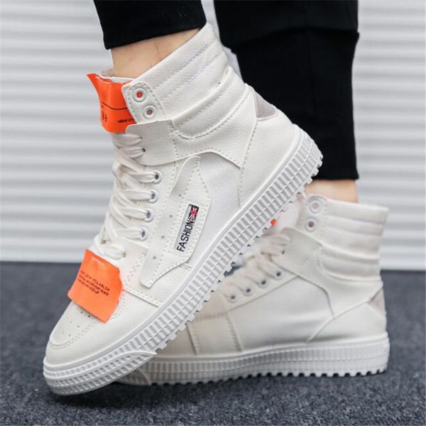 new men's shoes fashion high-sneakers high-quality leather light and comfortable casual hiking shoes men's laces, Black
new men's shoes fashion high-sneakers high-quality leather light and comfortable casual hiking shoes men's laces, Black