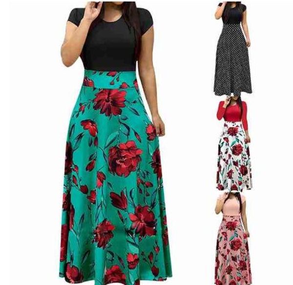 women fashion dress printed patchwork high waist casual casual, party slim long o-neck full length dress, Black;gray
women fashion dress printed patchwork high waist casual casual, party slim long o-neck full length dress, Black;gray