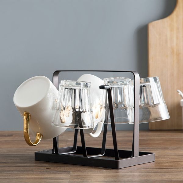 metal mug holder hanger kitchen stand organizer drinkware drying rack with 6 hook black kitchen storage organization
metal mug holder hanger kitchen stand organizer drinkware drying rack with 6 hook black kitchen storage organization