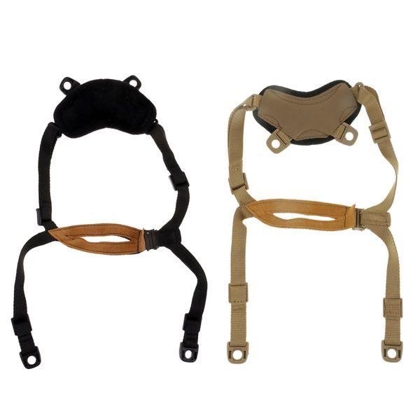 safety chin guard strap mich helmet retention system for hunting helmet accessories, Black;white
safety chin guard strap mich helmet retention system for hunting helmet accessories, Black;white