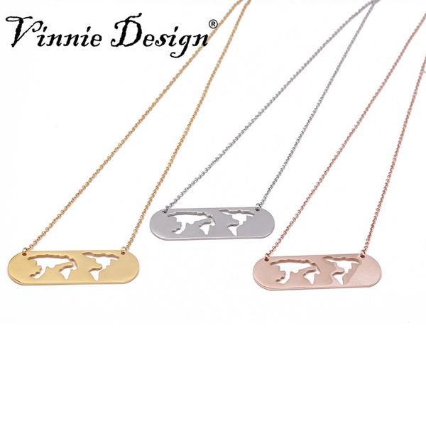 vinnie design jewelry new necklace for women stainless steel globetrotter pendant necklaces 5pcs/lot, Silver
vinnie design jewelry new necklace for women stainless steel globetrotter pendant necklaces 5pcs/lot, Silver