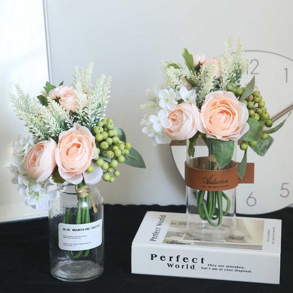 artificial rose flower peony flower leaves bridal bouquet wedding home decor sztuczne kwiaty
artificial rose flower peony flower leaves bridal bouquet wedding home decor sztuczne kwiaty
