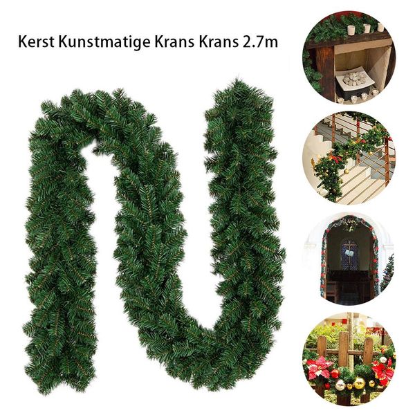 2.7m artificial christmas wreath green rattan hanging door decoration family party new year christmas wreath decorations
2.7m artificial christmas wreath green rattan hanging door decoration family party new year christmas wreath decorations