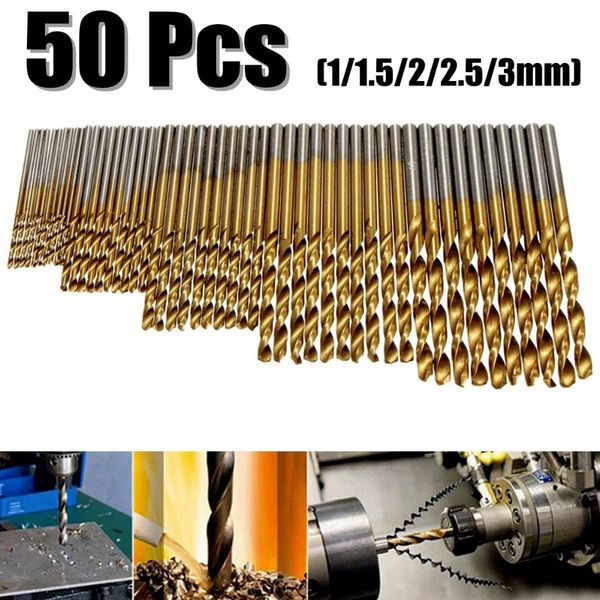 selling 50pcs titanium coated drill bits hss high speed steel drill bits set tool power tools 1/1.5/2/2.5/3mm
selling 50pcs titanium coated drill bits hss high speed steel drill bits set tool power tools 1/1.5/2/2.5/3mm