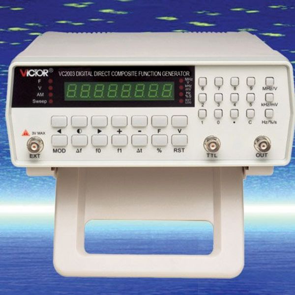 victor 2003 electrical equipments vc2003 digital direct composite function generator output scope of frequency: 1hz~3mhz
victor 2003 electrical equipments vc2003 digital direct composite function generator output scope of frequency: 1hz~3mhz