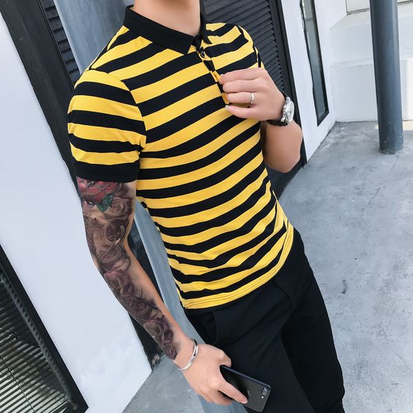 2019 men fashion short sleeve striped shirt men slim fit business casual streetwear s para hombre homme eden park, White;black
2019 men fashion short sleeve striped shirt men slim fit business casual streetwear s para hombre homme eden park, White;black