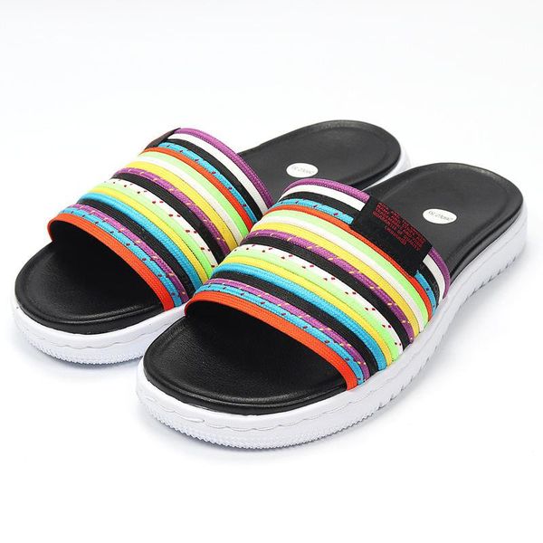 with box new spring summer beach sandals moderovip black rainbow men women slippers outdoor flip flops 36-44
with box new spring summer beach sandals moderovip black rainbow men women slippers outdoor flip flops 36-44