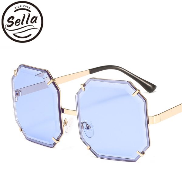 sella brand fashion women oversized square sunglasses ocean color octagon red yellow lens rimless sun glasses shade, White;black
sella brand fashion women oversized square sunglasses ocean color octagon red yellow lens rimless sun glasses shade, White;black