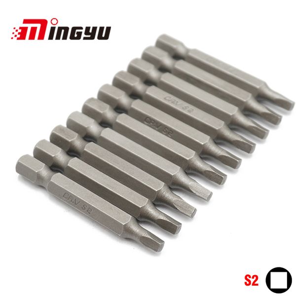 10pcs 1/4" 50mm square s2 screwdriver bit set tools repair screwdrivers kit hex shank drill bit for power household hand tools
10pcs 1/4" 50mm square s2 screwdriver bit set tools repair screwdrivers kit hex shank drill bit for power household hand tools