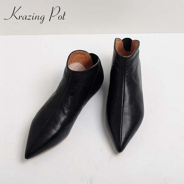 krazing pot full grain leather soft skin winter spring modern girl pointed toe slip on casual flats young lady pregnant shoe l31 cj191219, Black
krazing pot full grain leather soft skin winter spring modern girl pointed toe slip on casual flats young lady pregnant shoe l31 cj191219, Black