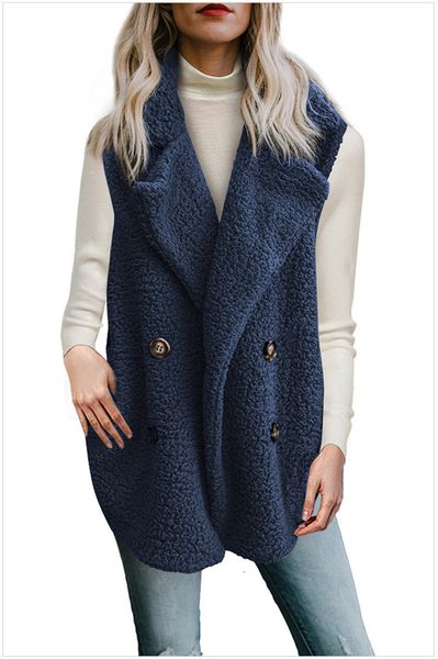 winter women designer vests fashion brand new faux lamb wool loose warm coats casual women designer coats, Black;white
winter women designer vests fashion brand new faux lamb wool loose warm coats casual women designer coats, Black;white