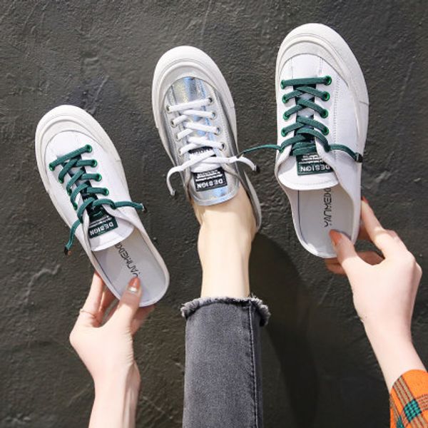half drag small white shoes women 2020 spring and summer models without heels one pedal lazy shoes wild wear net red tide, Black
half drag small white shoes women 2020 spring and summer models without heels one pedal lazy shoes wild wear net red tide, Black