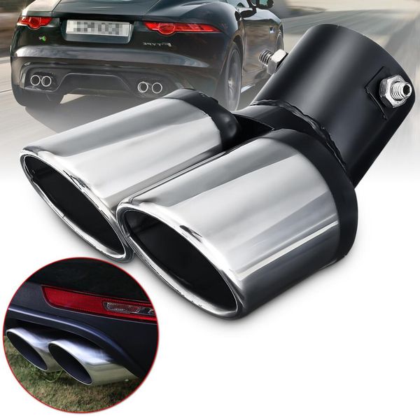 new universal car decoration chrome tail pipe stainless steel curved dual-outlet exhaust trim muffler pipe tail for for
new universal car decoration chrome tail pipe stainless steel curved dual-outlet exhaust trim muffler pipe tail for for