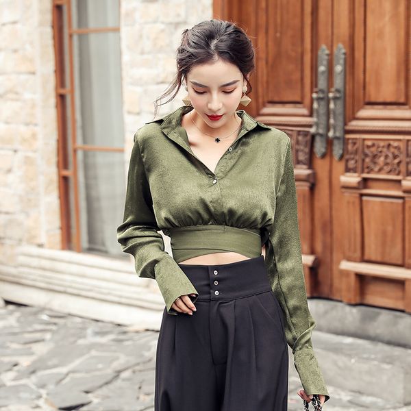 2020 women solid crop fashion short candy color blouses female long sleeve spring blusas new deep v-neck shirts t9028, White
2020 women solid crop fashion short candy color blouses female long sleeve spring blusas new deep v-neck shirts t9028, White