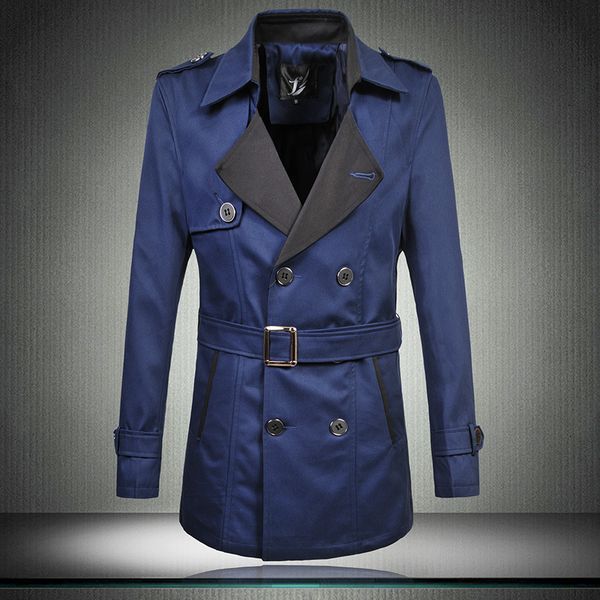 2016 winter man clothing khaki blue wine red black long sleeve trench coat men double breasted slim fashion jacket with sashes, Tan;black
2016 winter man clothing khaki blue wine red black long sleeve trench coat men double breasted slim fashion jacket with sashes, Tan;black