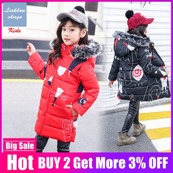 girls cotton-padded outerwear & coats 2019 new children's clothing winter jacket for girls printed kids warm fur collar hooded, Blue;gray
girls cotton-padded outerwear & coats 2019 new children's clothing winter jacket for girls printed kids warm fur collar hooded, Blue;gray