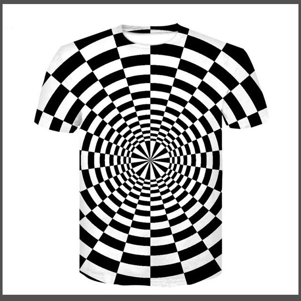 2018 male 3d striped short sleeve t shirt unique 3d vision swirl line summer cool t shirt loose hip hop tees td01, White;black
2018 male 3d striped short sleeve t shirt unique 3d vision swirl line summer cool t shirt loose hip hop tees td01, White;black