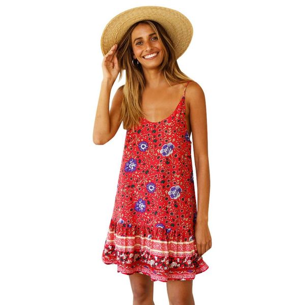 ruffles floral print summer stylish polyester women dress spaghetti strap beachwear deep v-neck mini fashion loose, Black;gray
ruffles floral print summer stylish polyester women dress spaghetti strap beachwear deep v-neck mini fashion loose, Black;gray