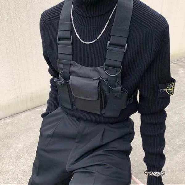 2019 polyester chest rig bag black vest hip hop streetwear functional tactical harness chest rig kanye west wist pack chest bag
2019 polyester chest rig bag black vest hip hop streetwear functional tactical harness chest rig kanye west wist pack chest bag