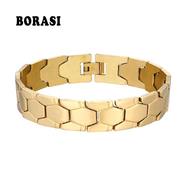 fashion men's jewelry gold color stainless steel bracelet 220mm wristband man jewelry bracelets & bangles gift for him, Black
fashion men's jewelry gold color stainless steel bracelet 220mm wristband man jewelry bracelets & bangles gift for him, Black
