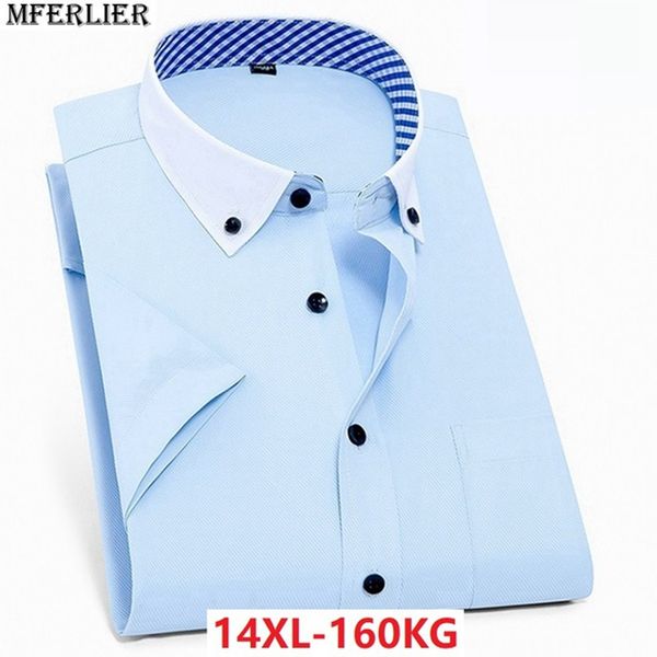 mferlier men office formal shirts short sleeve summer simple business shirt work cotton larger size big 9xl 10xl 14xl plus shirt, White;black
mferlier men office formal shirts short sleeve summer simple business shirt work cotton larger size big 9xl 10xl 14xl plus shirt, White;black