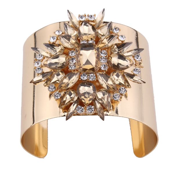 wholesale- luxury designer exaggerated wide super glittering zircon diamond crystal flower open bangle bracelet jewelry for woman, Black
wholesale- luxury designer exaggerated wide super glittering zircon diamond crystal flower open bangle bracelet jewelry for woman, Black