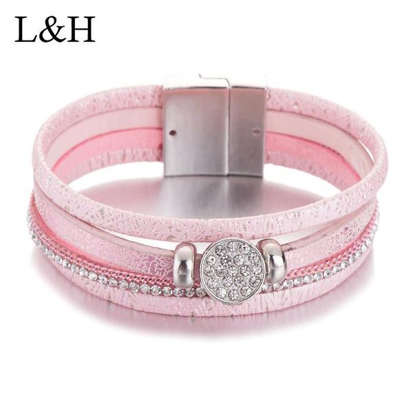 multi-layer leather bracelet for women rhinestone charm magnetic wristband bangles bohemian party jewelry bijuteria feminina, Golden;silver
multi-layer leather bracelet for women rhinestone charm magnetic wristband bangles bohemian party jewelry bijuteria feminina, Golden;silver