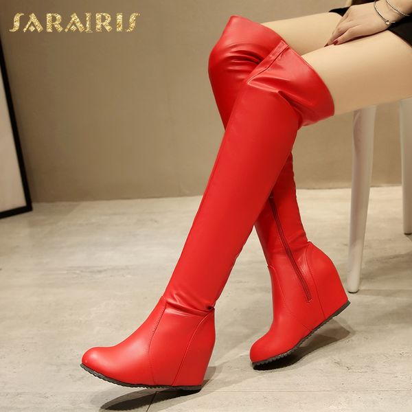 sarairis 2020 big size 34-43 brand brand increasing heels over the knee boots woman shoes concise shoes women boots, Black
sarairis 2020 big size 34-43 brand brand increasing heels over the knee boots woman shoes concise shoes women boots, Black
