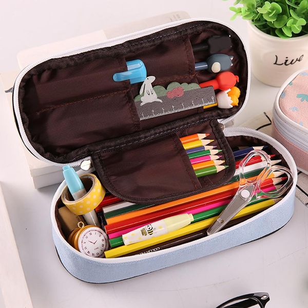 new spring creative big capacity zipper case canvas cute pencil case kawaii pen bag pencil cases for girls gift school supplies
new spring creative big capacity zipper case canvas cute pencil case kawaii pen bag pencil cases for girls gift school supplies