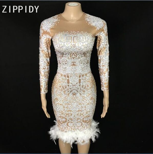 sparkly ab rhinestones feather spandex dress nightclub bar singer dance celebrate outfit dress costume prom women birthday, Black;gray
sparkly ab rhinestones feather spandex dress nightclub bar singer dance celebrate outfit dress costume prom women birthday, Black;gray