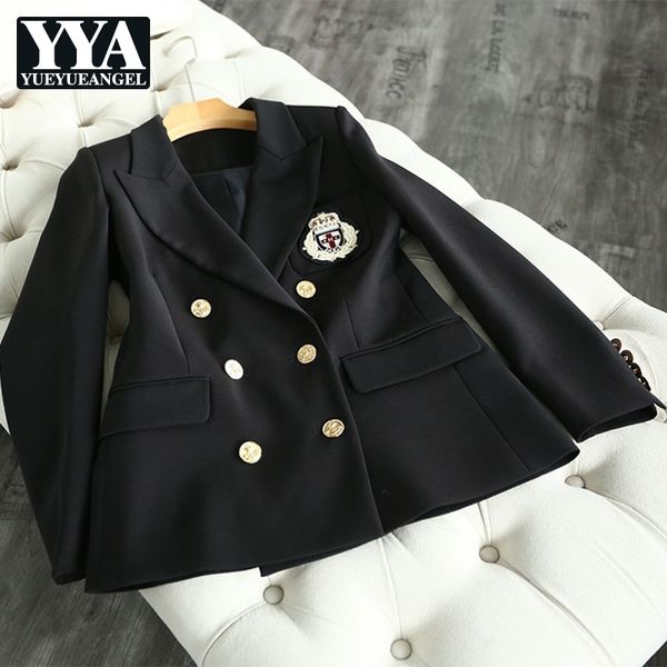 british women preppy style double breasted casual blazer slim fit jacket female badge embroidery suit outwear coat blazers black, White;black
british women preppy style double breasted casual blazer slim fit jacket female badge embroidery suit outwear coat blazers black, White;black