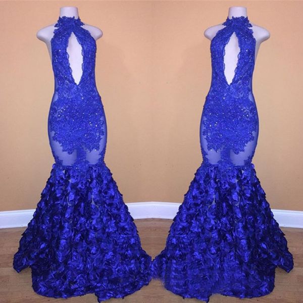 Elegant Royal Blue Lace Appliques Prom Party Dresses 2019 Sleeveless Mermaid Long Evening Gowns With Flowers Bottom Occasion Party Gown
Elegant Royal Blue Lace Appliques Prom Party Dresses 2019 Sleeveless Mermaid Long Evening Gowns With Flowers Bottom Occasion Party Gown