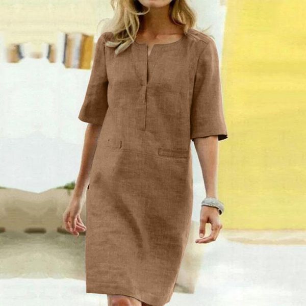 38# women casual cotton line mini dresses 1/2 sleeve casual soild shirt dress office ladies loose sundress dresses vestidos, White;black
38# women casual cotton line mini dresses 1/2 sleeve casual soild shirt dress office ladies loose sundress dresses vestidos, White;black