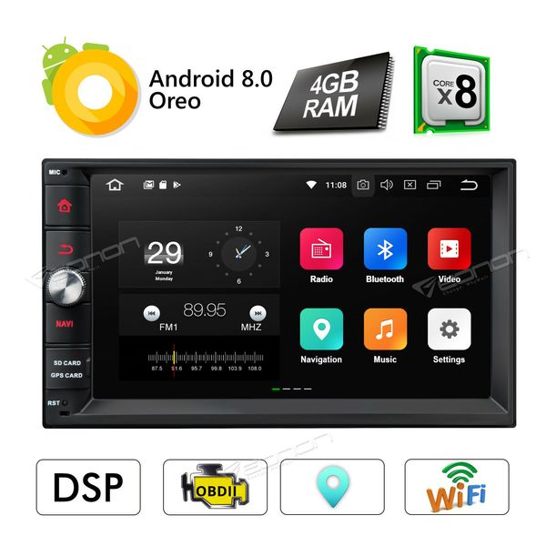 Android 8.0 8Core 7 "Двойной 2Din Автомобильный радиоприемник Стерео GPS Navi Sat DAB + Встроенный D
Android 8.0 8Core 7 "Двойной 2Din Автомобильный радиоприемник Стерео GPS Navi Sat DAB + Встроенный D