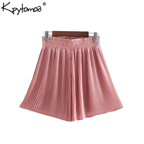 vintage chic solid pleated shorts women 2019 fashion high elastic waist ruffled ladies short pants casual pantalones cortos, White;black
vintage chic solid pleated shorts women 2019 fashion high elastic waist ruffled ladies short pants casual pantalones cortos, White;black