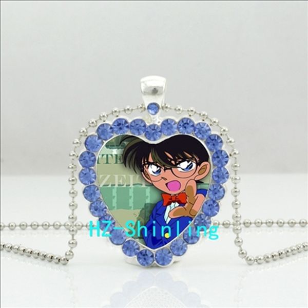 hzshinling new conan crystal necklace detective anime japanese heart shaped pendant jewelry crystal pendant gift necklace hz6, Silver
hzshinling new conan crystal necklace detective anime japanese heart shaped pendant jewelry crystal pendant gift necklace hz6, Silver
