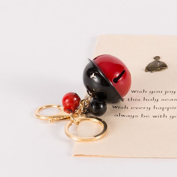 fashion quality stitching color metal bell key ring men and women bag pendant anti-theft bell ornaments accessories car keychain, Silver
fashion quality stitching color metal bell key ring men and women bag pendant anti-theft bell ornaments accessories car keychain, Silver