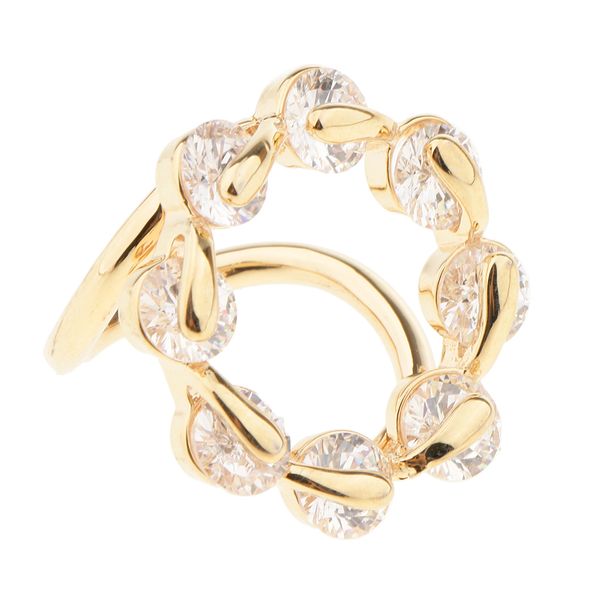 silk chiffon scarf ring clip zircon crystal flower women ladies buckle ring, Gray
silk chiffon scarf ring clip zircon crystal flower women ladies buckle ring, Gray