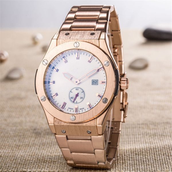 mens watch automatic date military watches small dial work stainless steel quartz wristwatches clock relogio masculino, Slivery;brown
mens watch automatic date military watches small dial work stainless steel quartz wristwatches clock relogio masculino, Slivery;brown