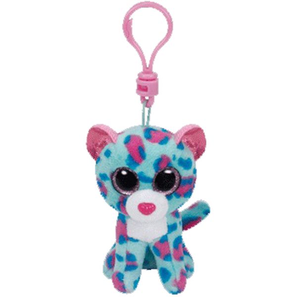 ty beanie big eyes plush green leopard keychain toy doll ty baby kids gift