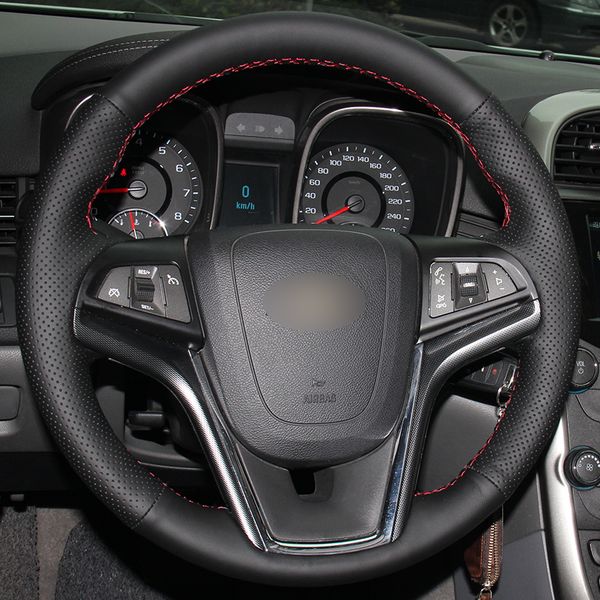 black natural leather car steering wheel cover for chevrolet malibu 2011-2014 volt 2011-2015
black natural leather car steering wheel cover for chevrolet malibu 2011-2014 volt 2011-2015