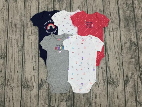 baby girl short sleeve romper cartoon 2020 summer clothes newborn baby boy rompers 5pcs/set onesie clothing 6-24m, Blue
baby girl short sleeve romper cartoon 2020 summer clothes newborn baby boy rompers 5pcs/set onesie clothing 6-24m, Blue