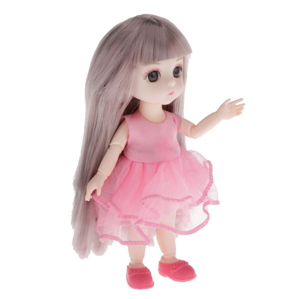 16cm girl 13 ball jointed doll full set, includes costume & wig accessories | birthday gift for girl
16cm girl 13 ball jointed doll full set, includes costume & wig accessories | birthday gift for girl